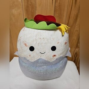 Squishmallow Bernardo The Burrito Plush 16" Kelly Toy Large Stuffed Pillow